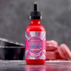 Dinner Lady: Shake N vape 50ML: Strawberry Macaron