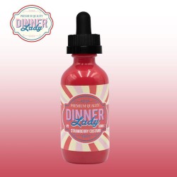 Dinner Lady: Shake N vape 50ML: Strawberry Custard